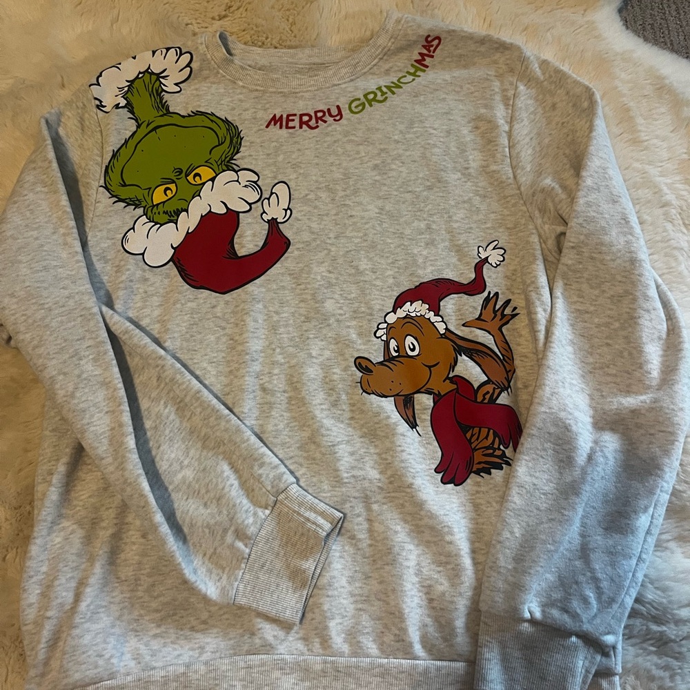 Gray Grinch and Max Sweatshirt